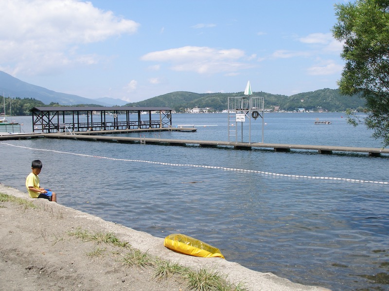 lake swimming area
