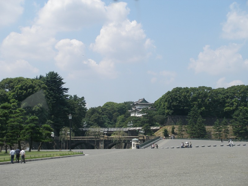 open space by palace