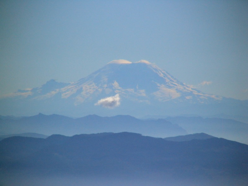 mountain with shaddowed side