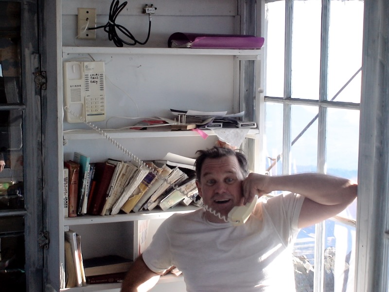 guy and fake wired phone