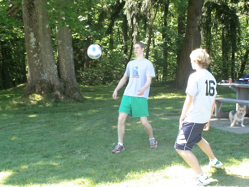 Juggling the soccer ball