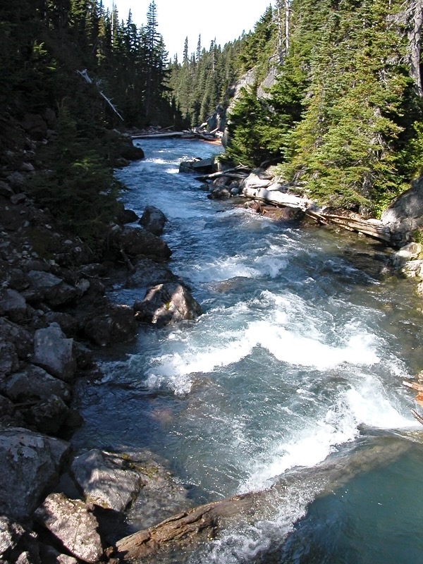 river running with white water