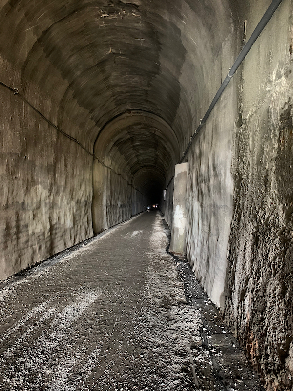 sunlight inside tunnel