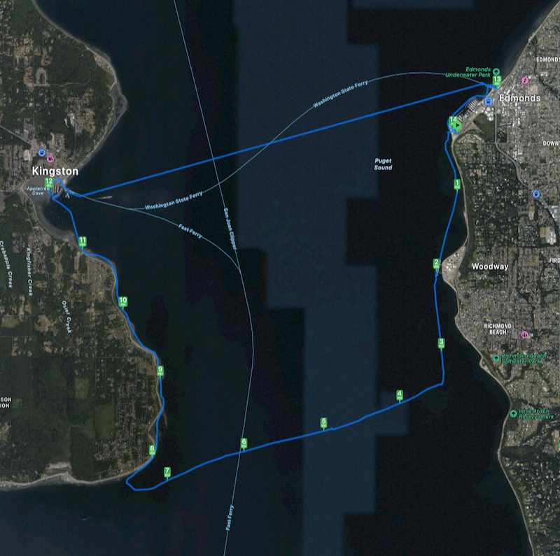 track loop between Edmonds and Kingston