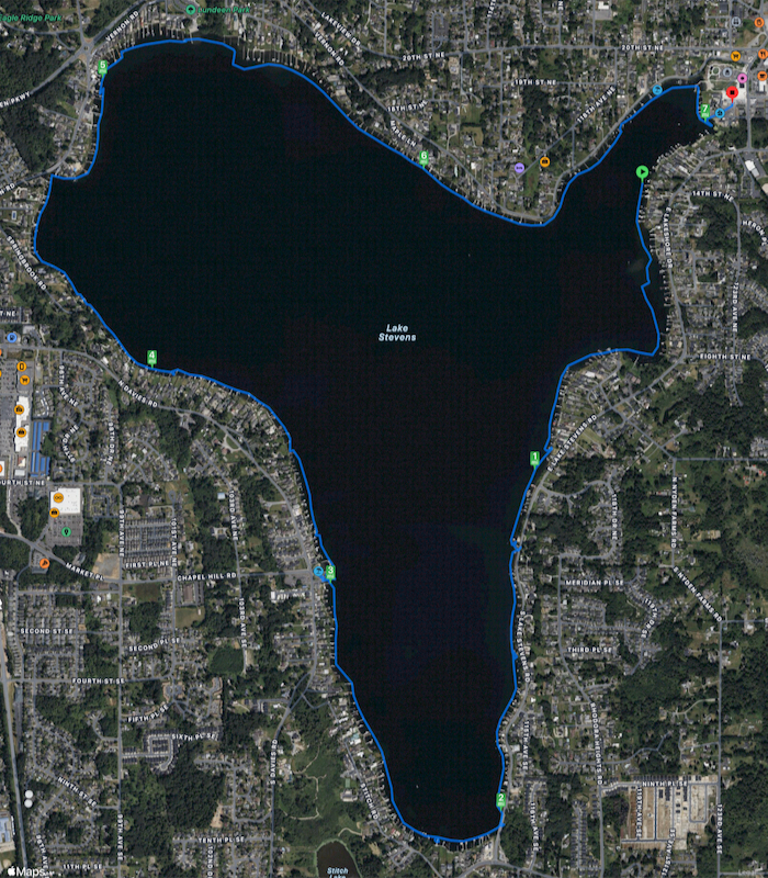 track around Lake Stevens