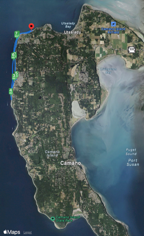 track along Camano Island