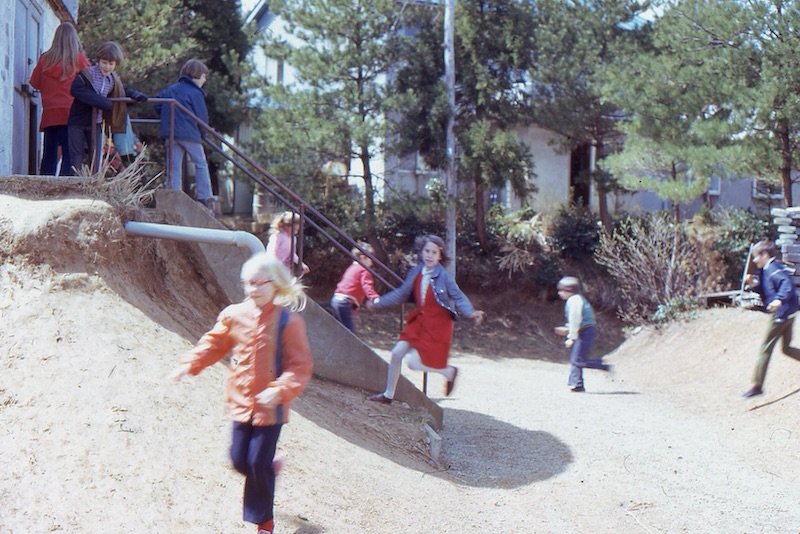 Kids playing Crocodile at recess