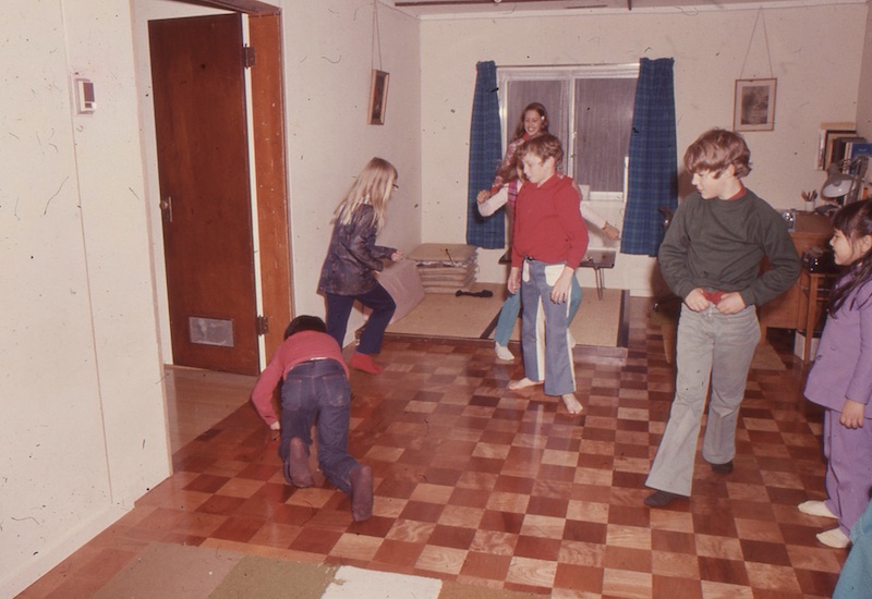 Activities inside the hostel living room