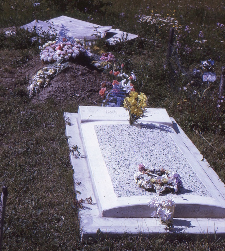 Grave site of Bernice Grove-Johnson
